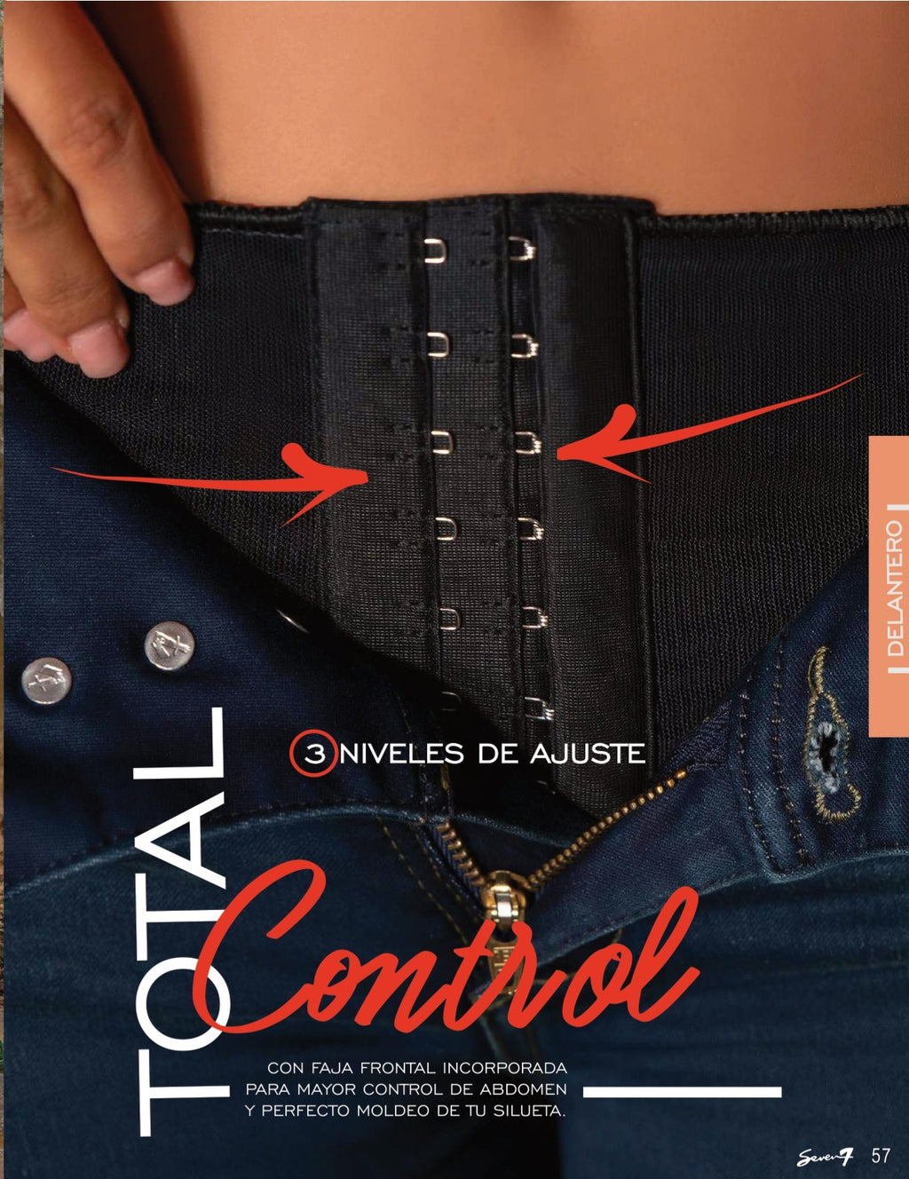 Jeans SEVEN7 Piel de Durazno Pretina Alta con Faja | M&R Importadores