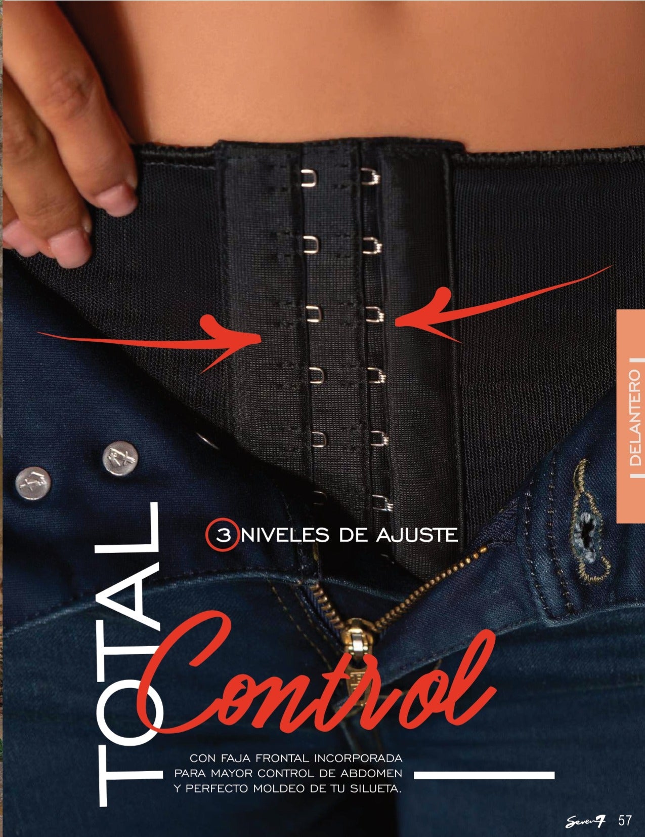 Jeans SEVEN7 Piel de Durazno Pretina Alta con Faja | M&R Importadores
