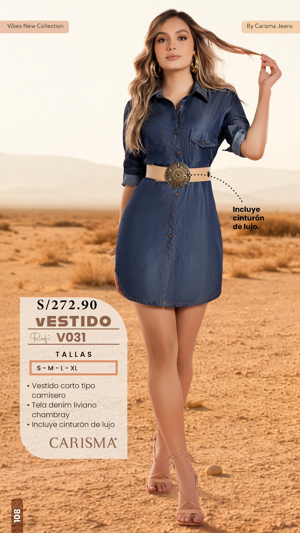 VESTIDO  - CARISMA -V031
