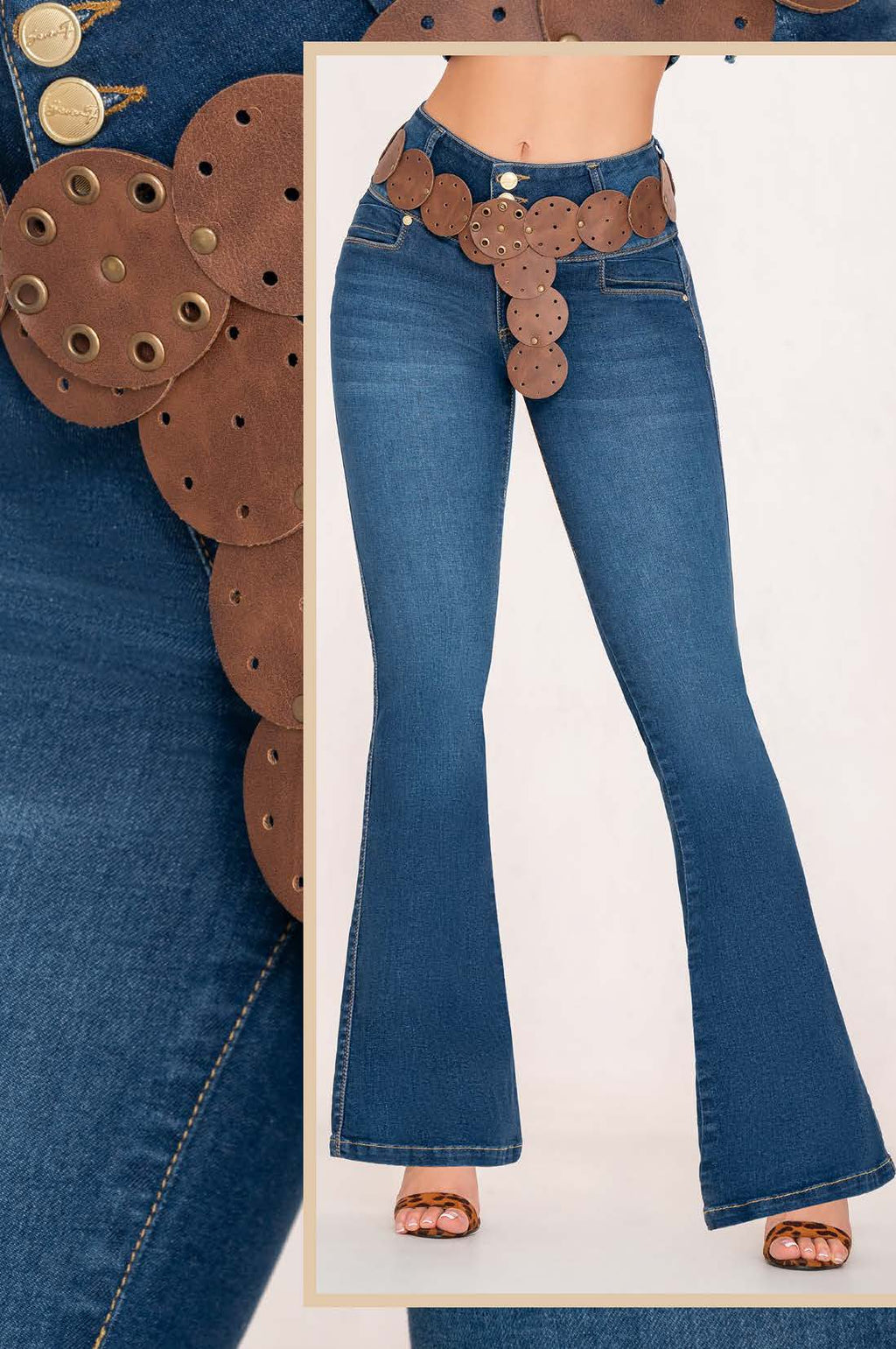 Jeans SEVEN7 Premium Bota Campana Tiro Alto Control Abdominal | M&R Importadores