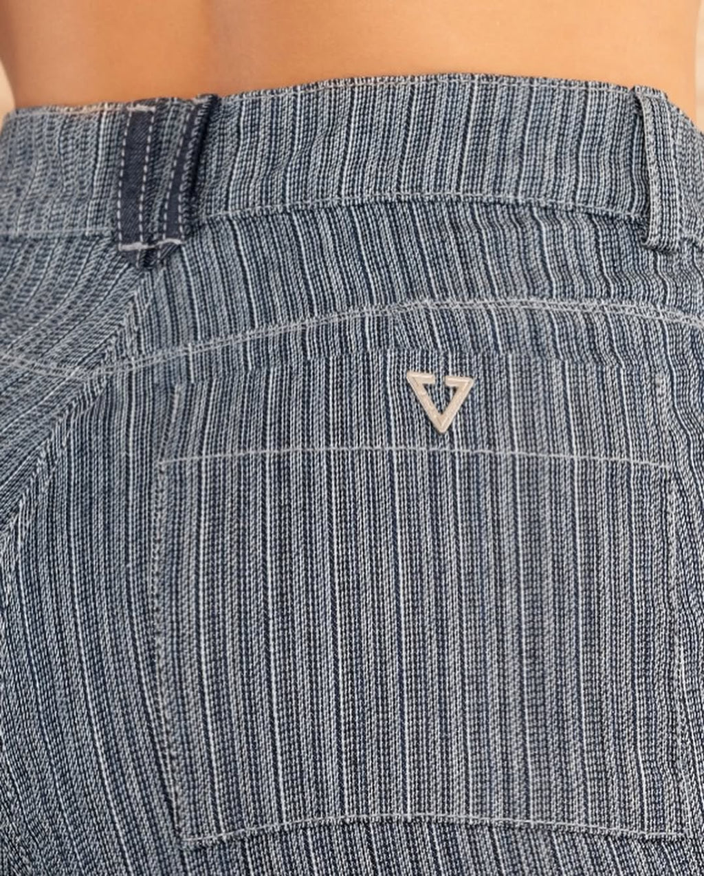 Jeans SEVEN7 Bota Palazzo con Texturas a Rayas | M&R Importadores