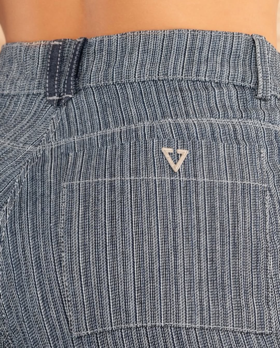 Jeans SEVEN7 Bota Palazzo con Texturas a Rayas | M&R Importadores